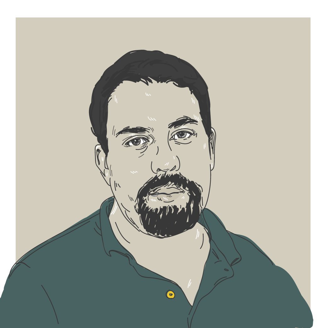 Ilustração digital do candidato a presidência Guilherme Boulos