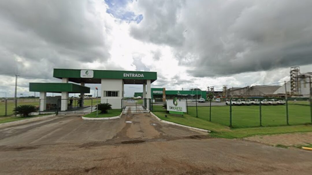 Entrada da unidade da Bioplanta em MT (Crédito: Reprodução Google maps)